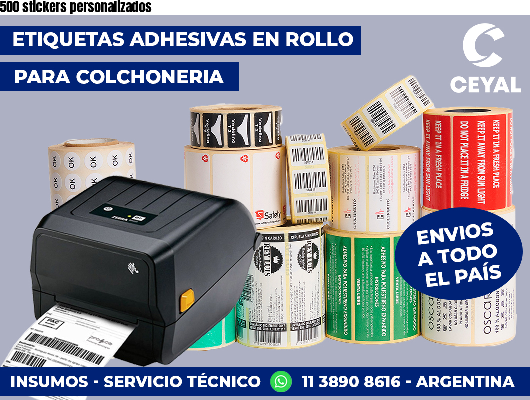 500 stickers personalizados