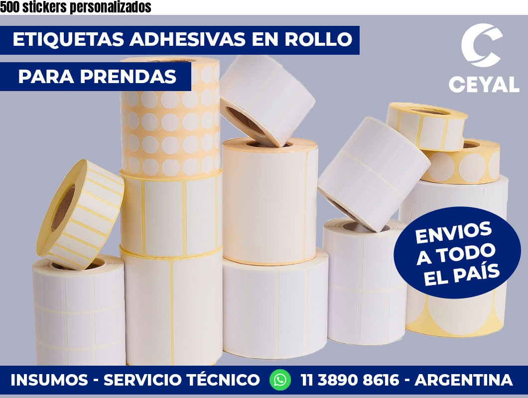 500 stickers personalizados