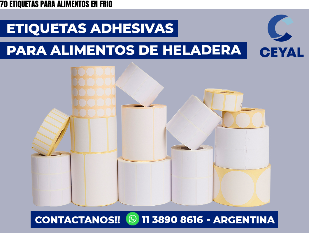 70 ETIQUETAS PARA ALIMENTOS EN FRIO