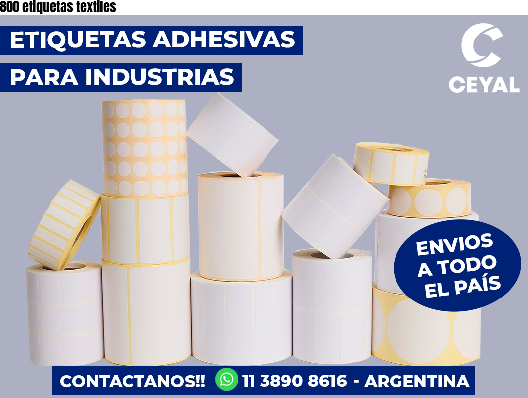 800 etiquetas textiles