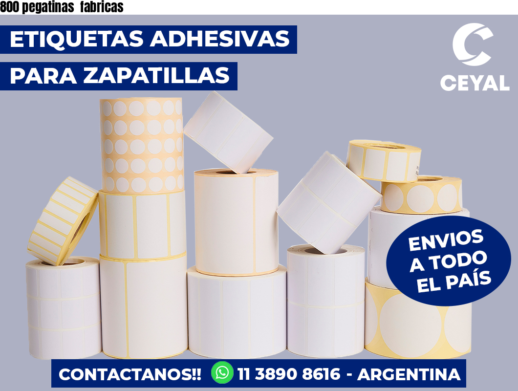 800 pegatinas  fabricas