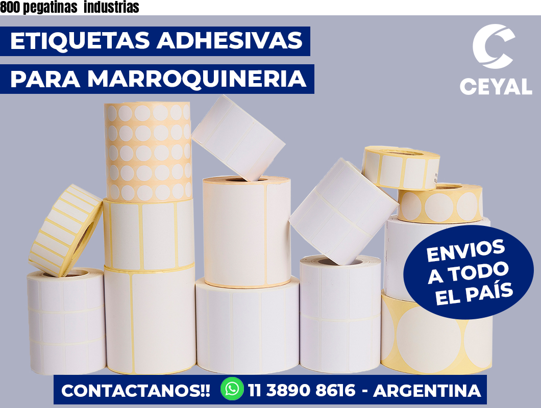 800 pegatinas  industrias