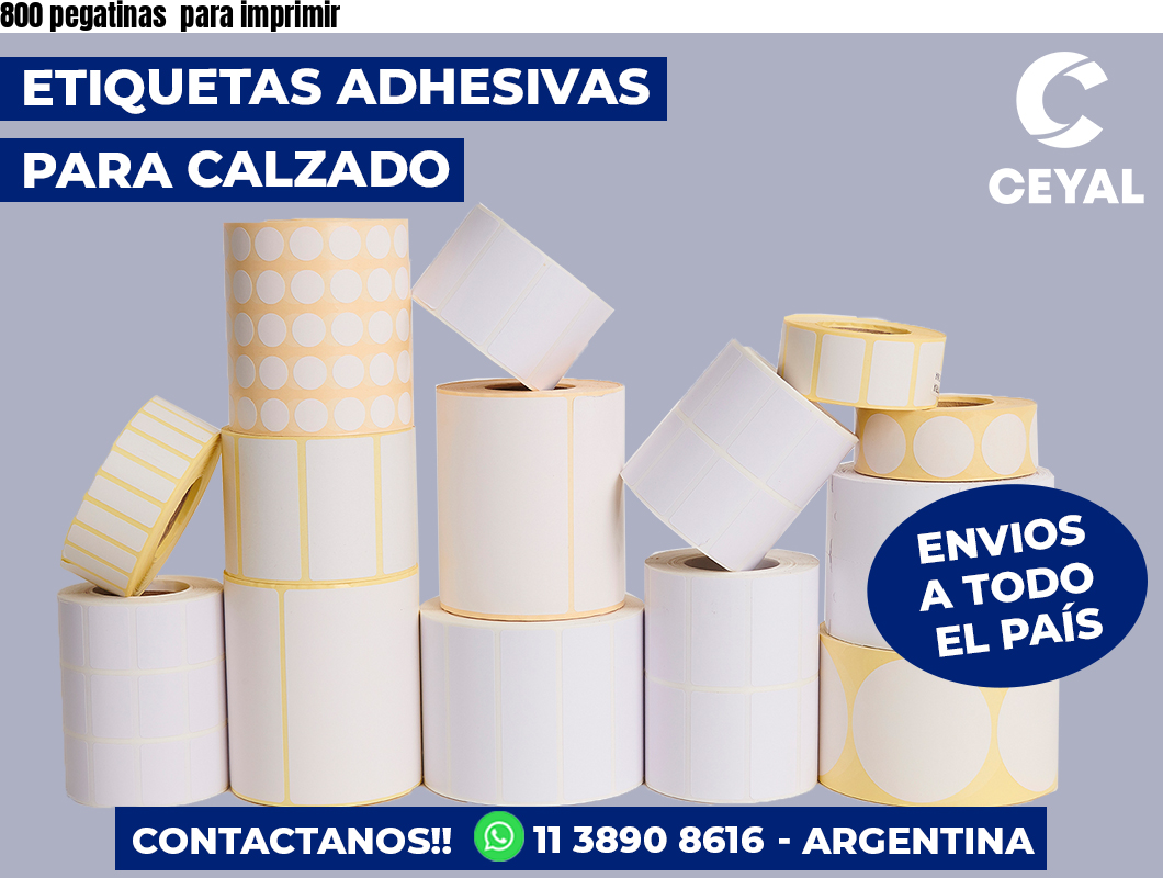 800 pegatinas  para imprimir