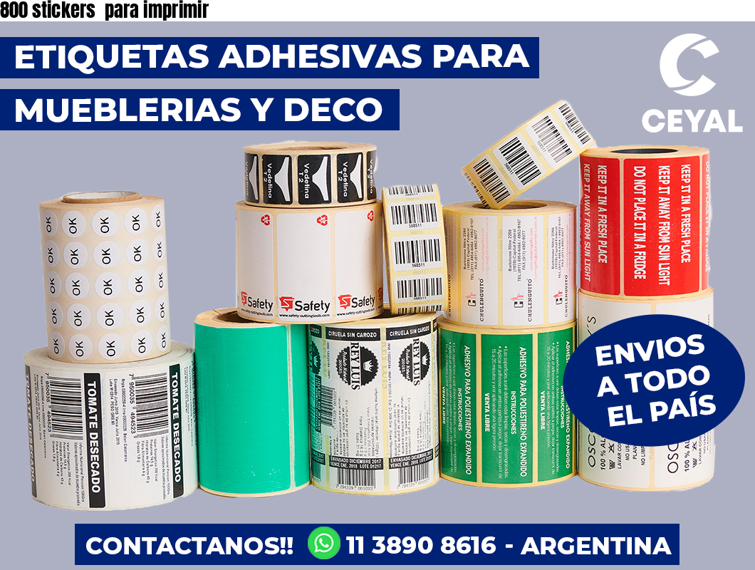 800 stickers para imprimir