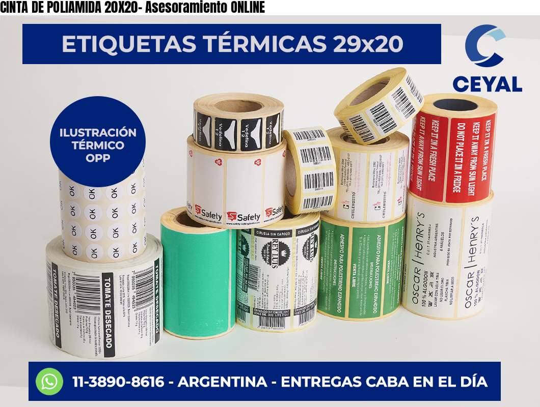 CINTA DE POLIAMIDA 20X20- Asesoramiento ONLINE