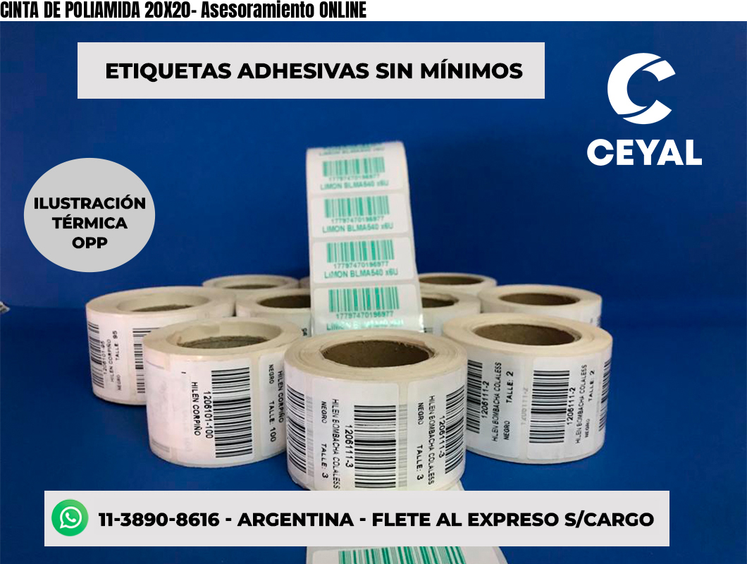 CINTA DE POLIAMIDA 20X20- Asesoramiento ONLINE