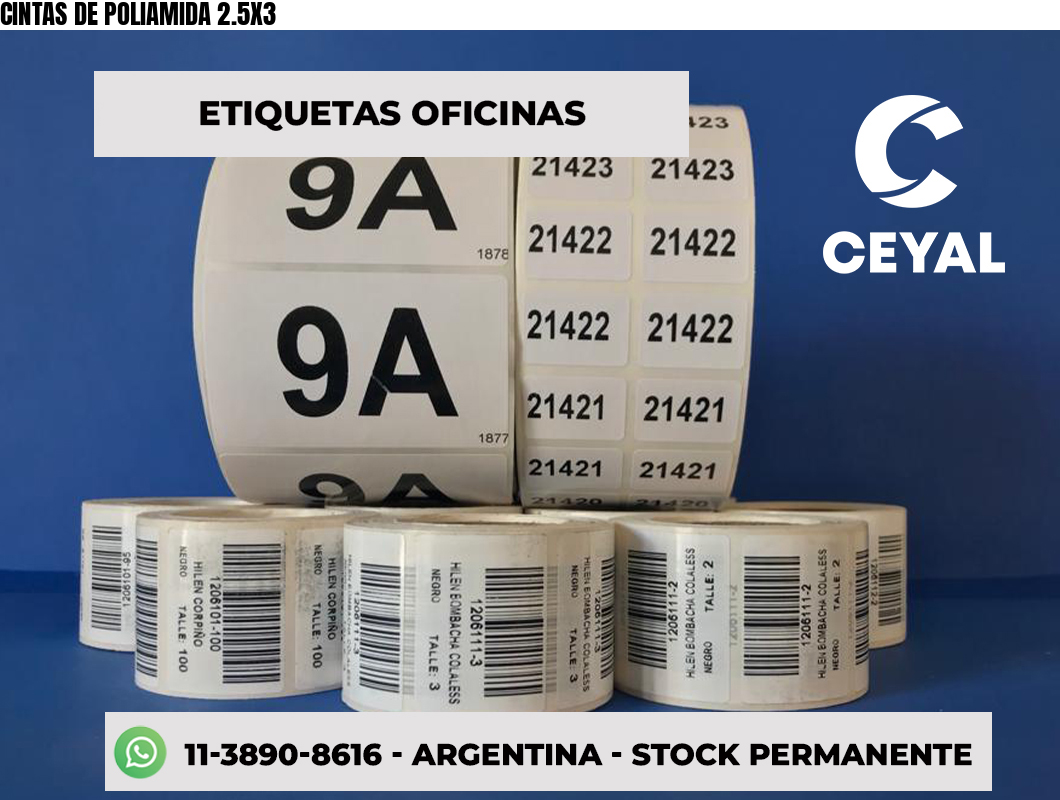 CINTAS DE POLIAMIDA 2.5X3