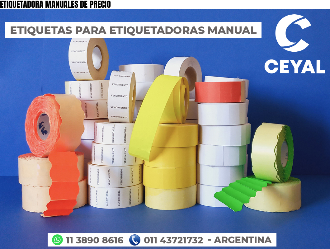 ETIQUETADORA MANUALES DE PRECIO