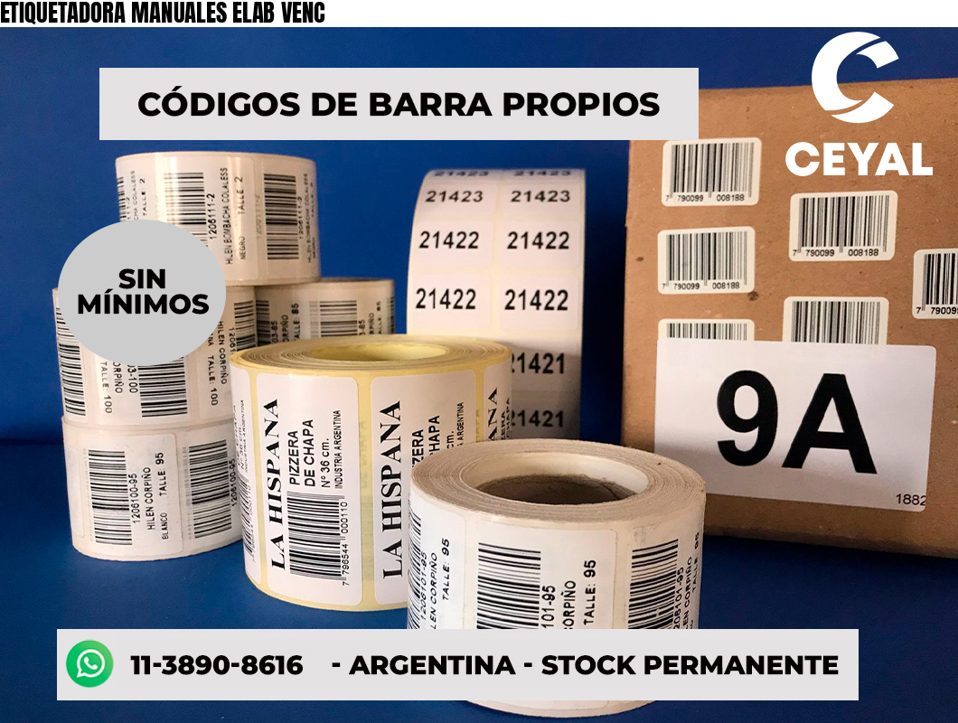 ETIQUETADORA MANUALES ELAB VENC