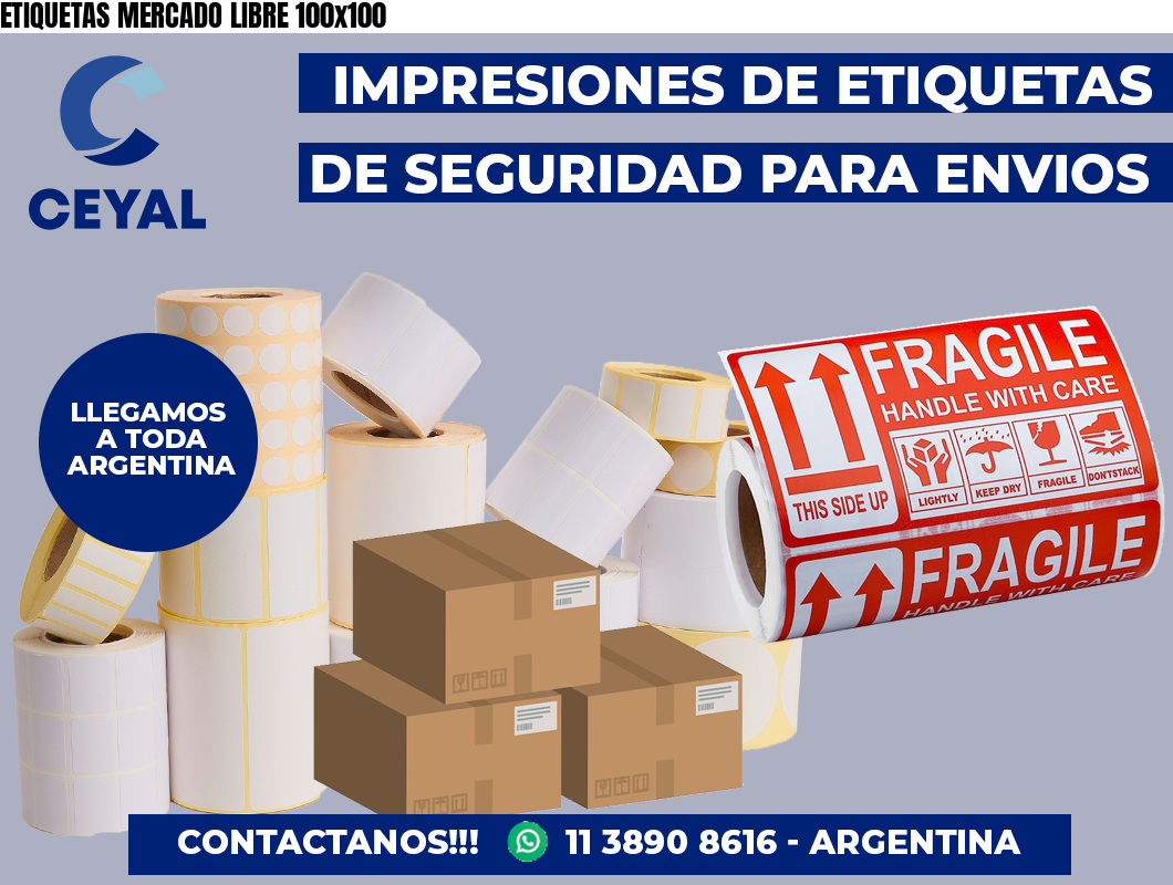 ETIQUETAS MERCADO LIBRE 100×100