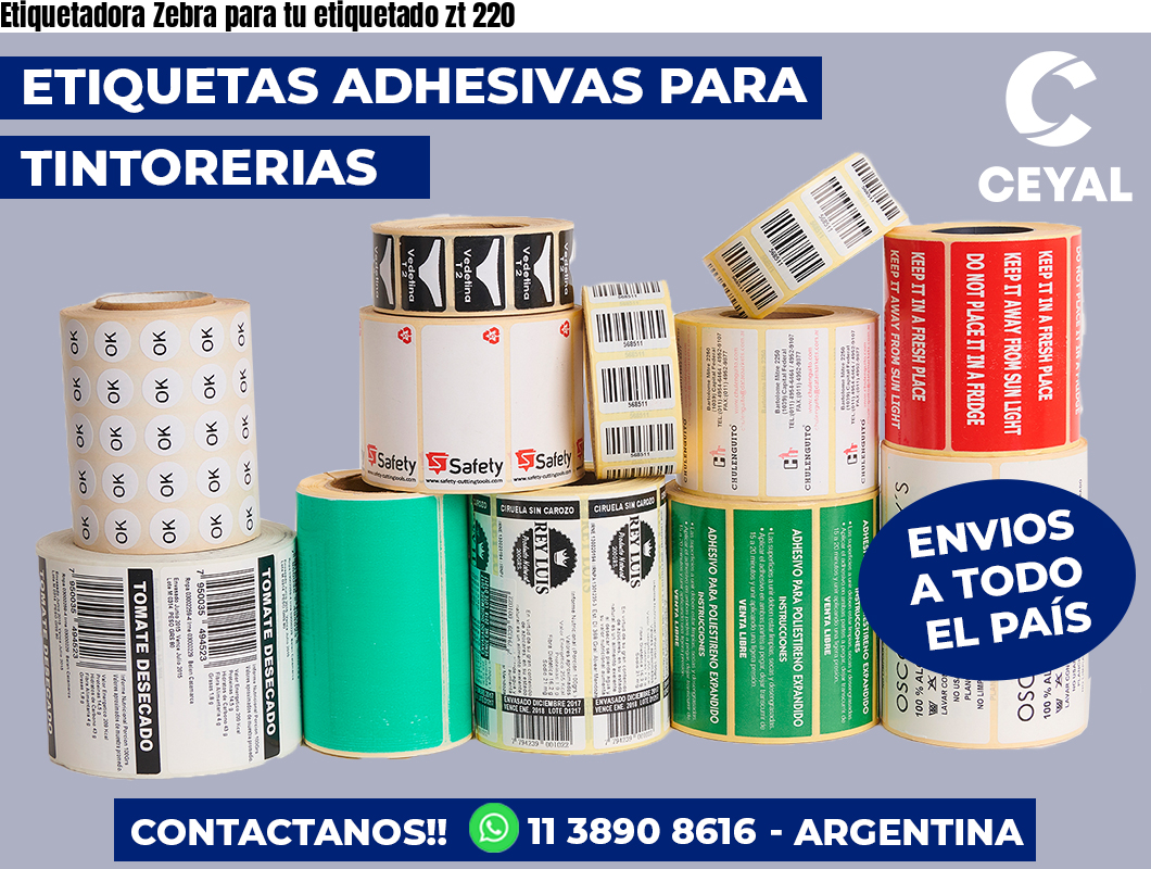 Etiquetadora Zebra para tu etiquetado zt 220