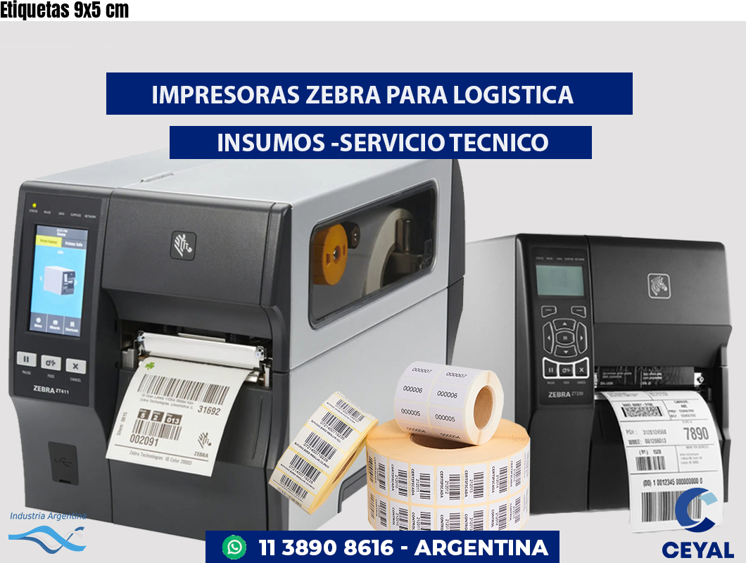 Etiquetas 9x5 cm