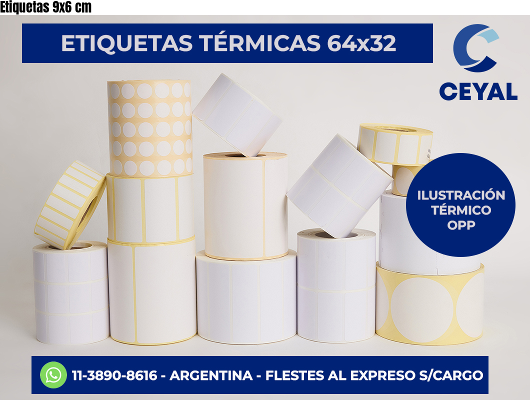 Etiquetas 9×6 cm