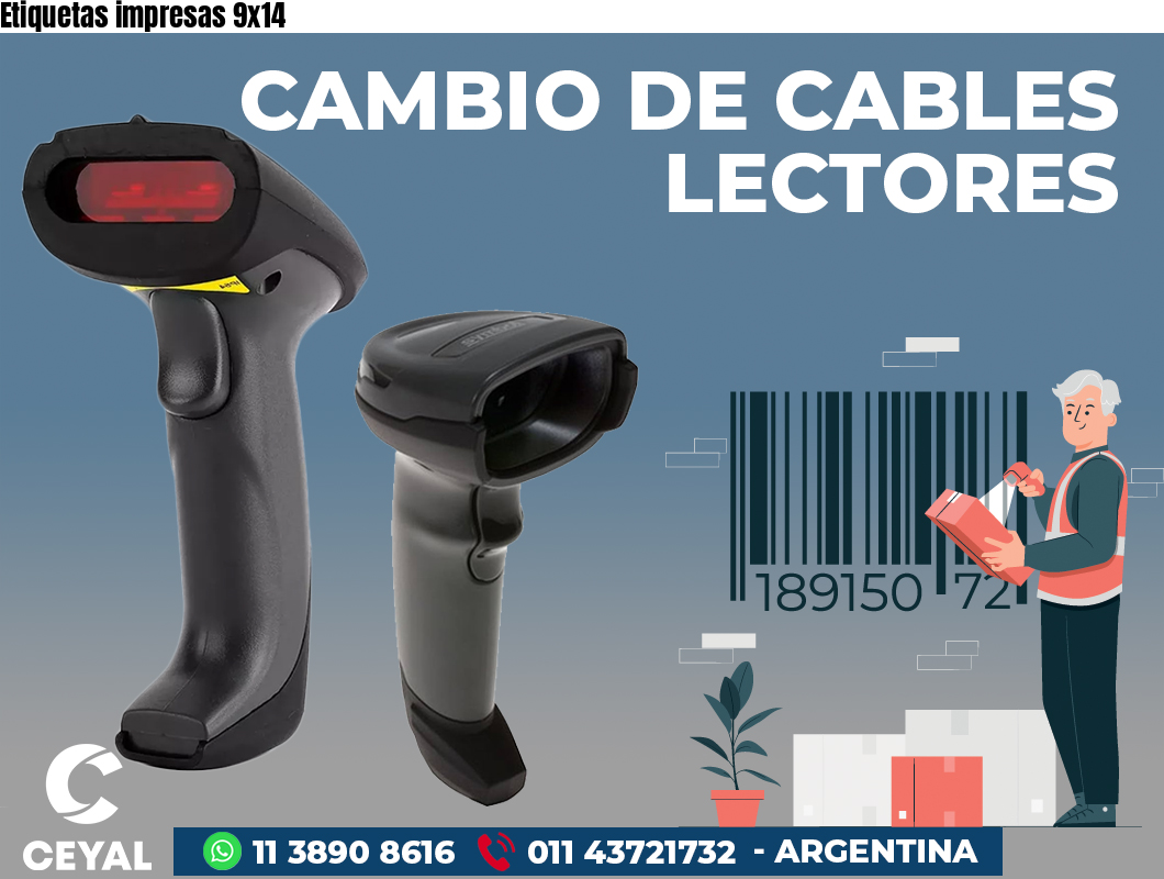 Etiquetas impresas 9x14