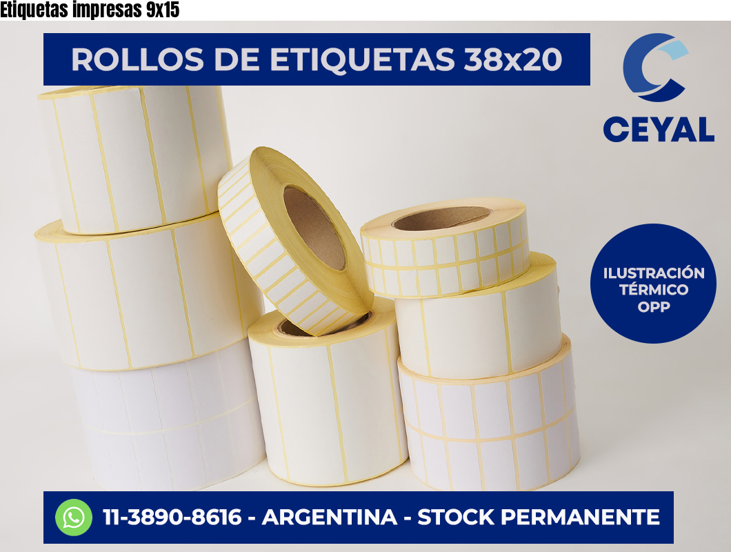 Etiquetas impresas 9×15