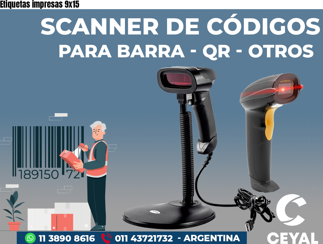 Etiquetas impresas 9x15