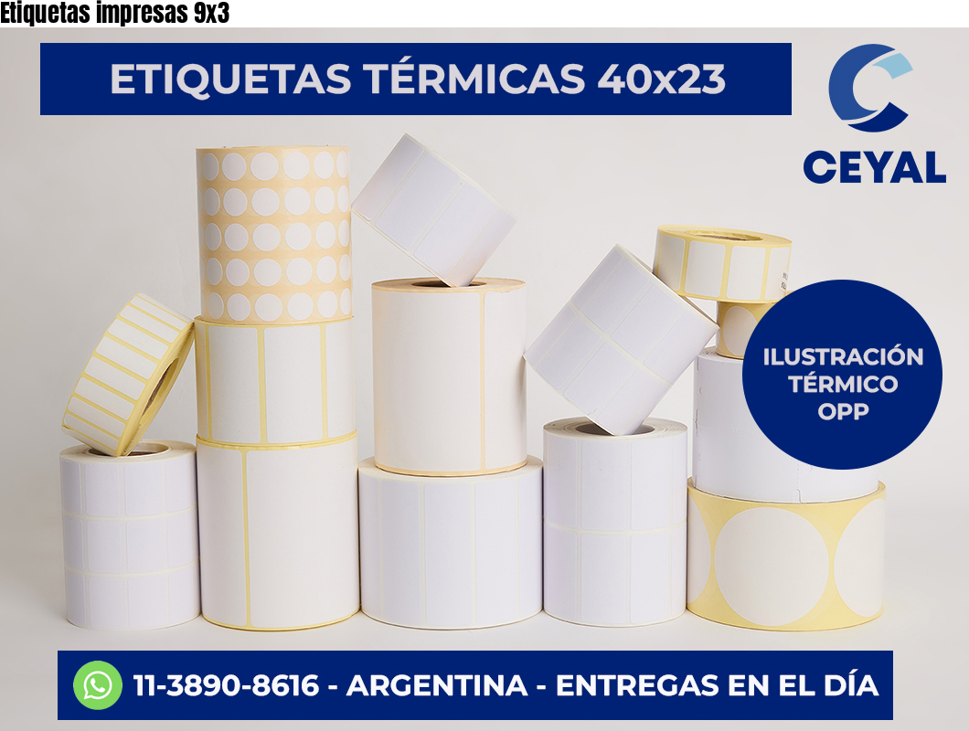 Etiquetas impresas 9×3