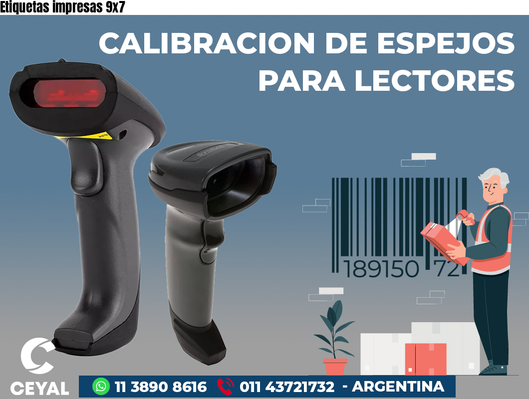 Etiquetas impresas 9x7
