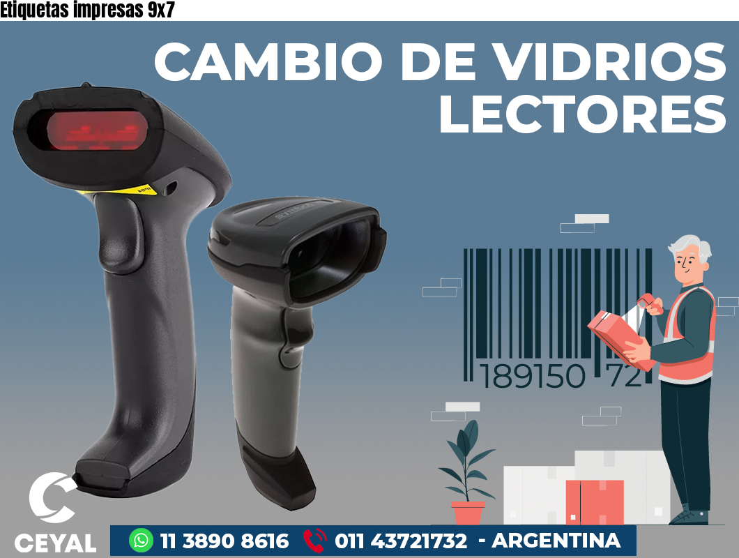 Etiquetas impresas 9x7