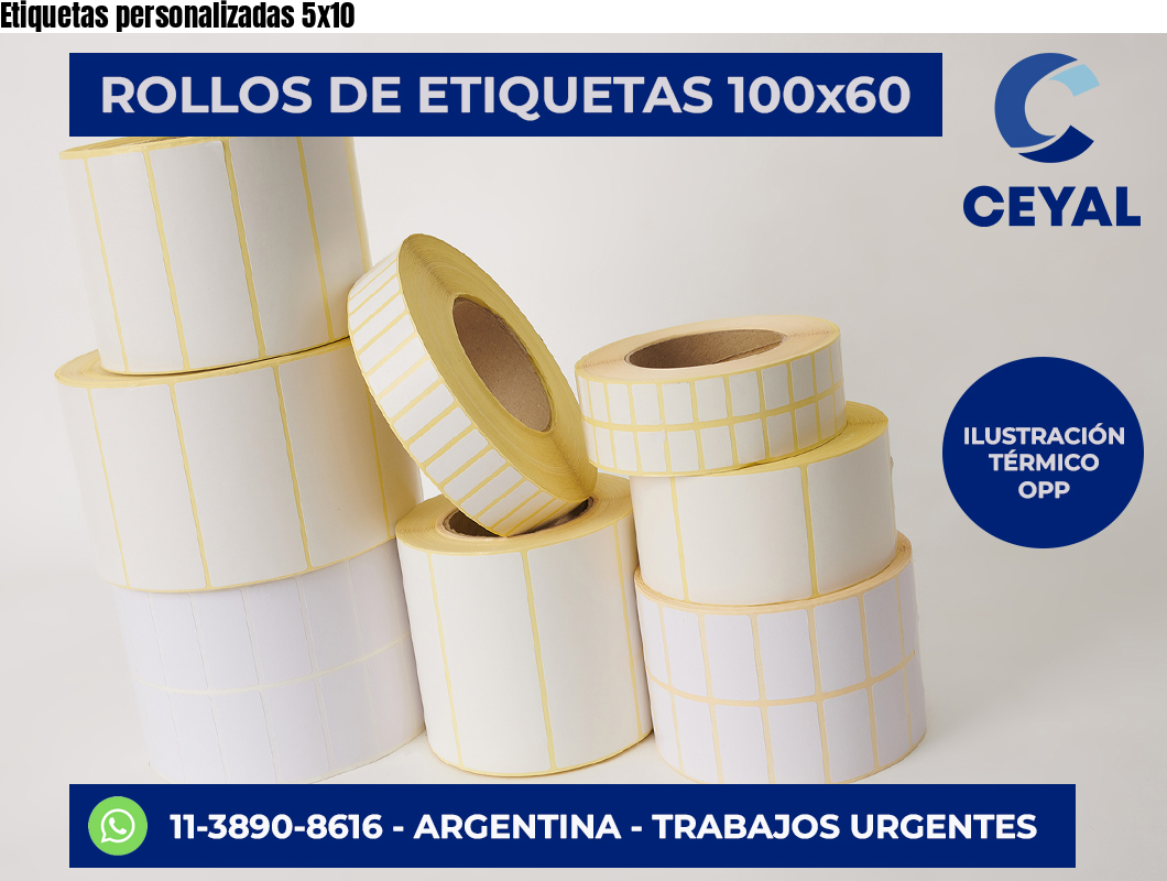 Etiquetas personalizadas 5×10