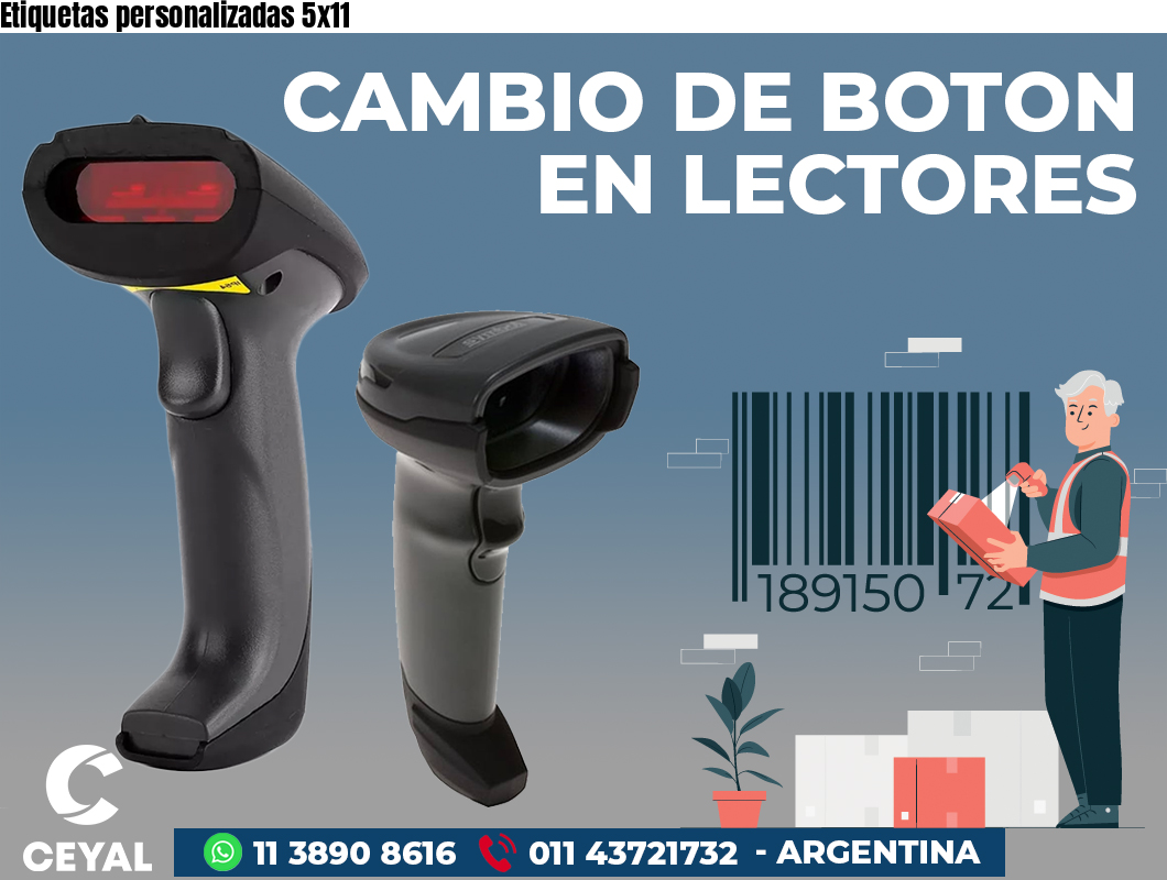 Etiquetas personalizadas 5x11