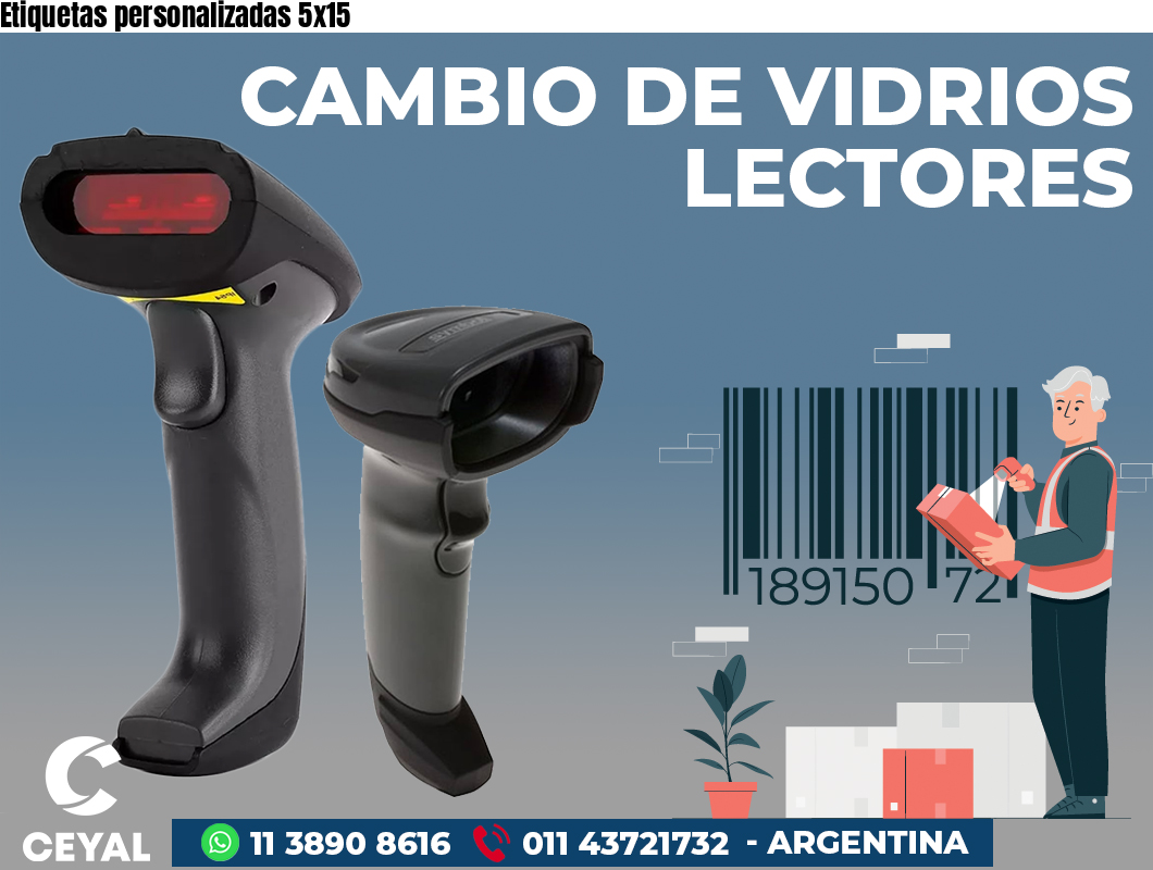 Etiquetas personalizadas 5x15