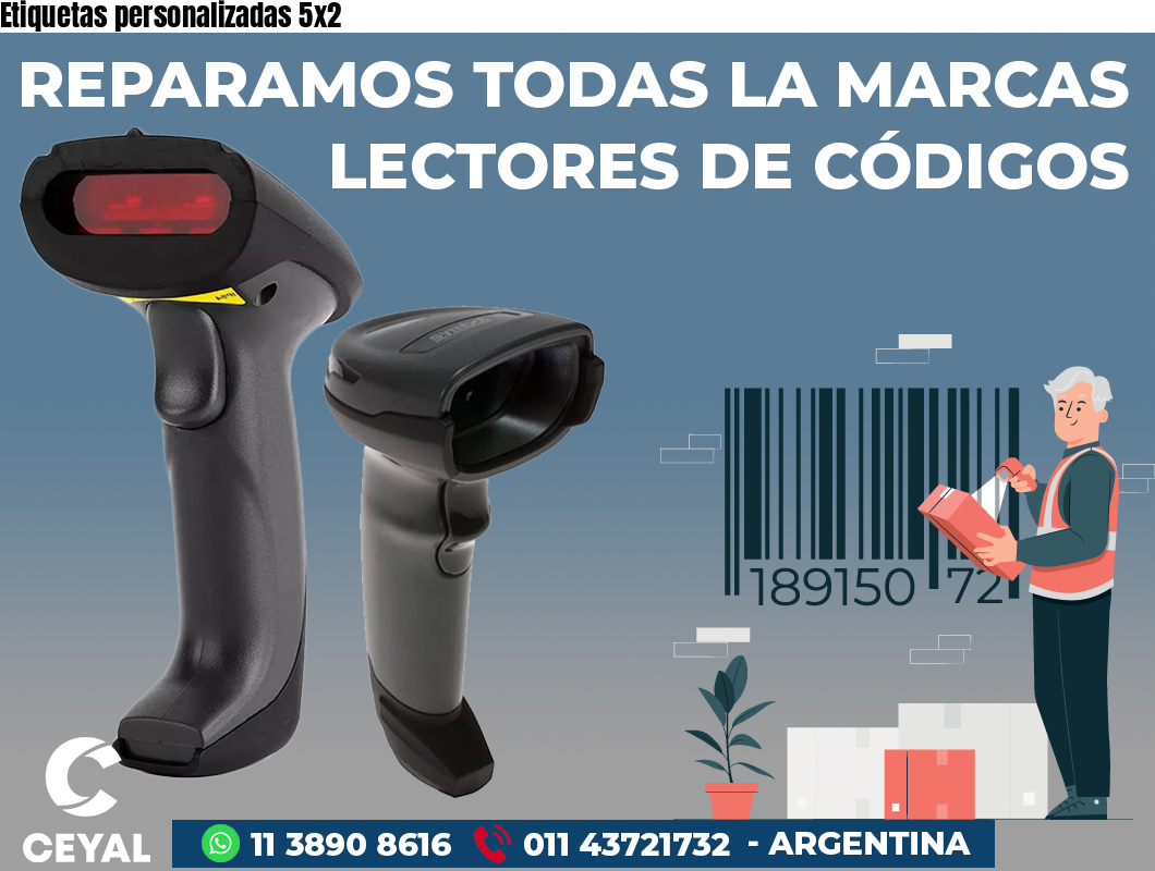 Etiquetas personalizadas 5x2