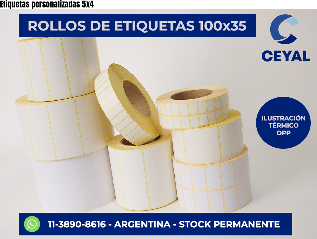 Etiquetas personalizadas 5×4