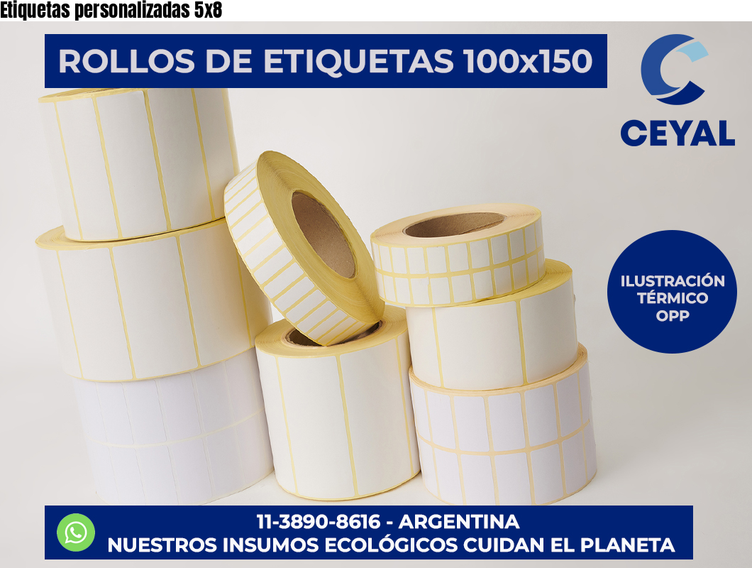 Etiquetas personalizadas 5×8