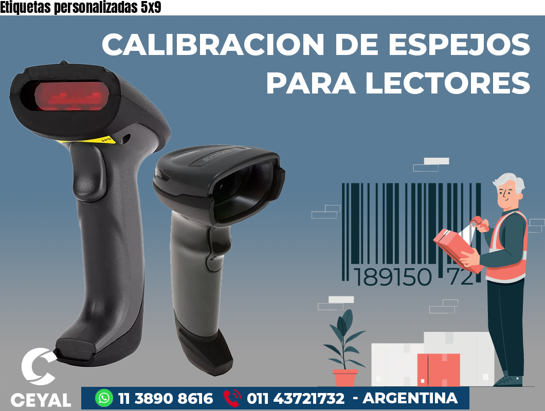 Etiquetas personalizadas 5x9