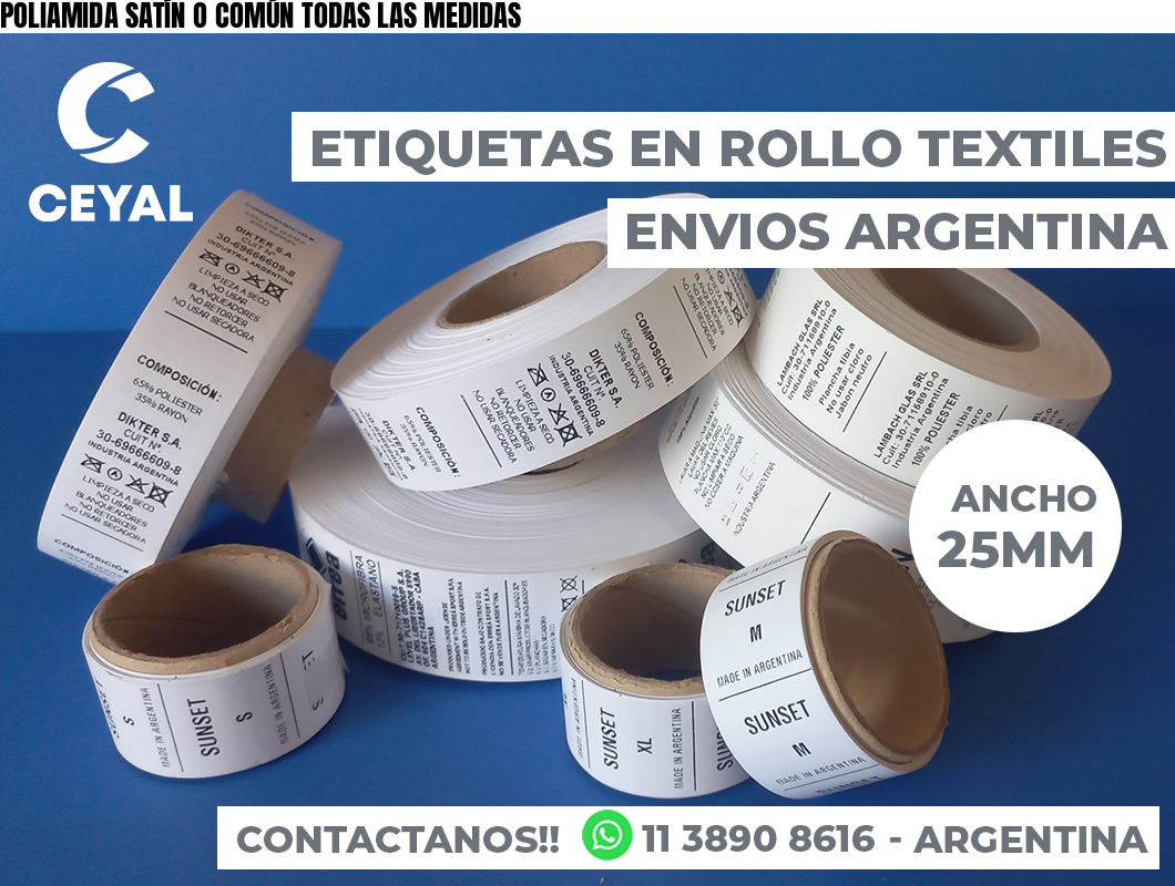 POLIAMIDA SATÍN O COMÚN TODAS LAS MEDIDAS