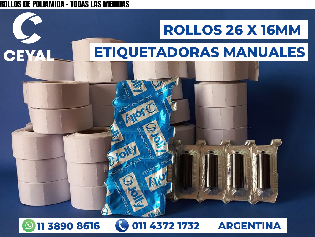 ROLLOS DE POLIAMIDA - TODAS LAS MEDIDAS