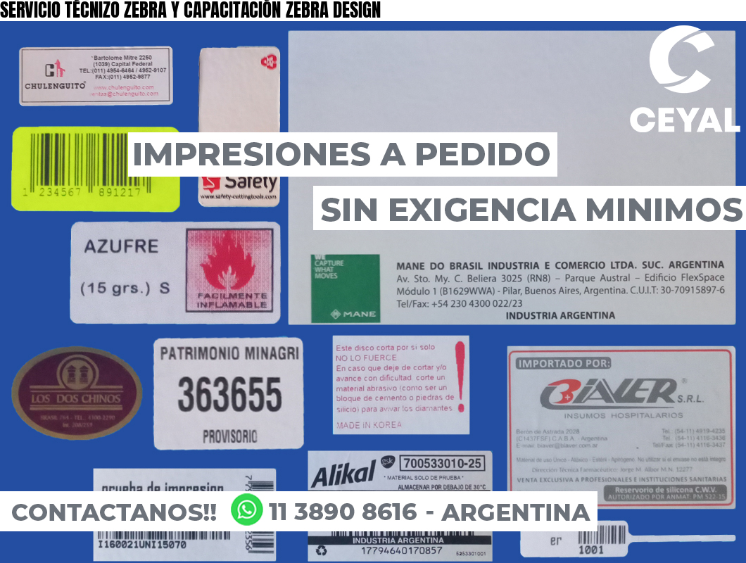 SERVICIO TÉCNIZO ZEBRA Y CAPACITACIÓN ZEBRA DESIGN