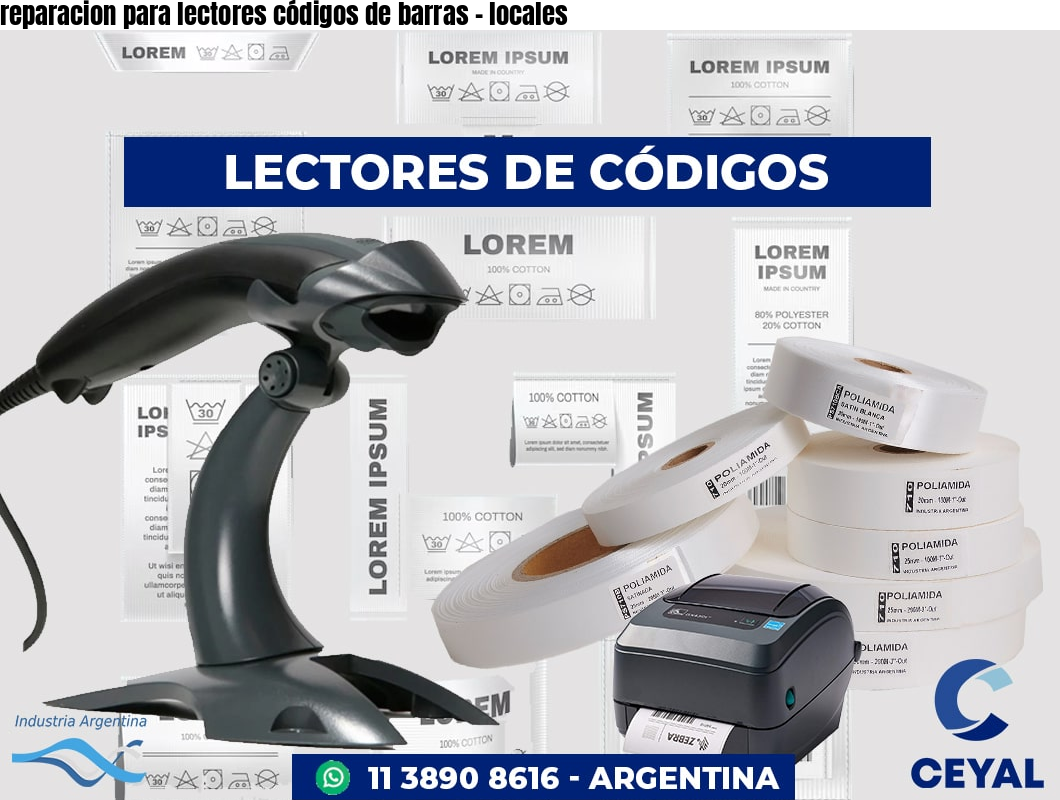 reparacion para lectores códigos de barras - locales