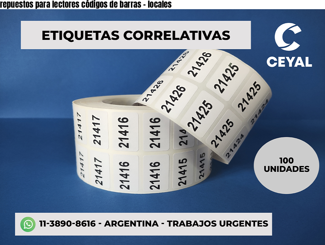 repuestos para lectores códigos de barras - locales