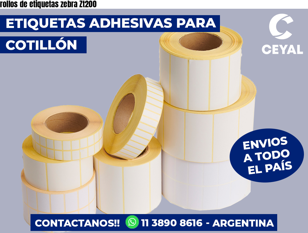 rollos de etiquetas zebra Zt200
