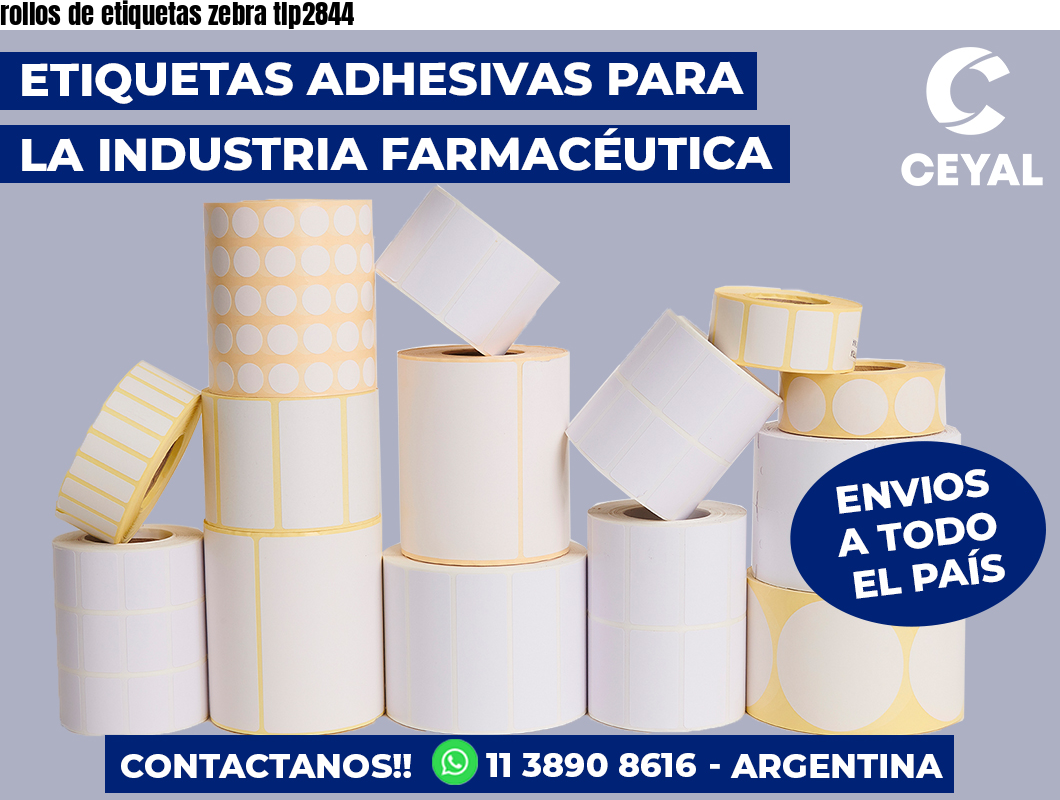 rollos de etiquetas zebra tlp2844