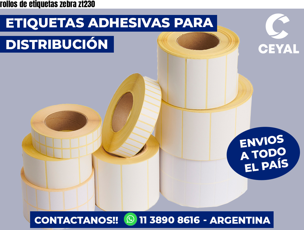 rollos de etiquetas zebra zt230