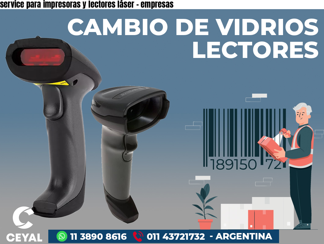 service para impresoras y lectores láser - empresas