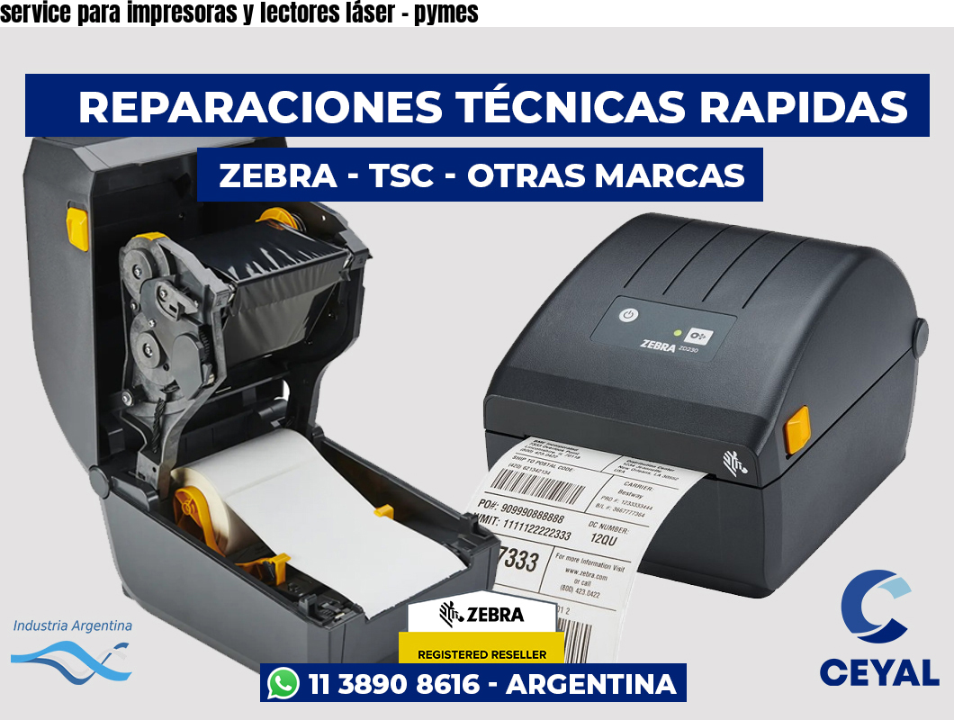 service para impresoras y lectores láser – pymes