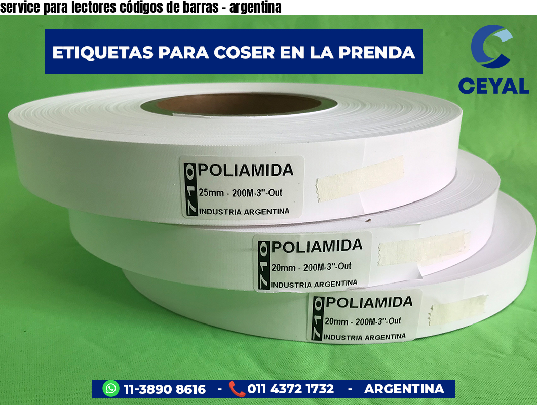 service para lectores códigos de barras - argentina