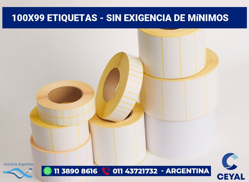 100×99 Etiquetas