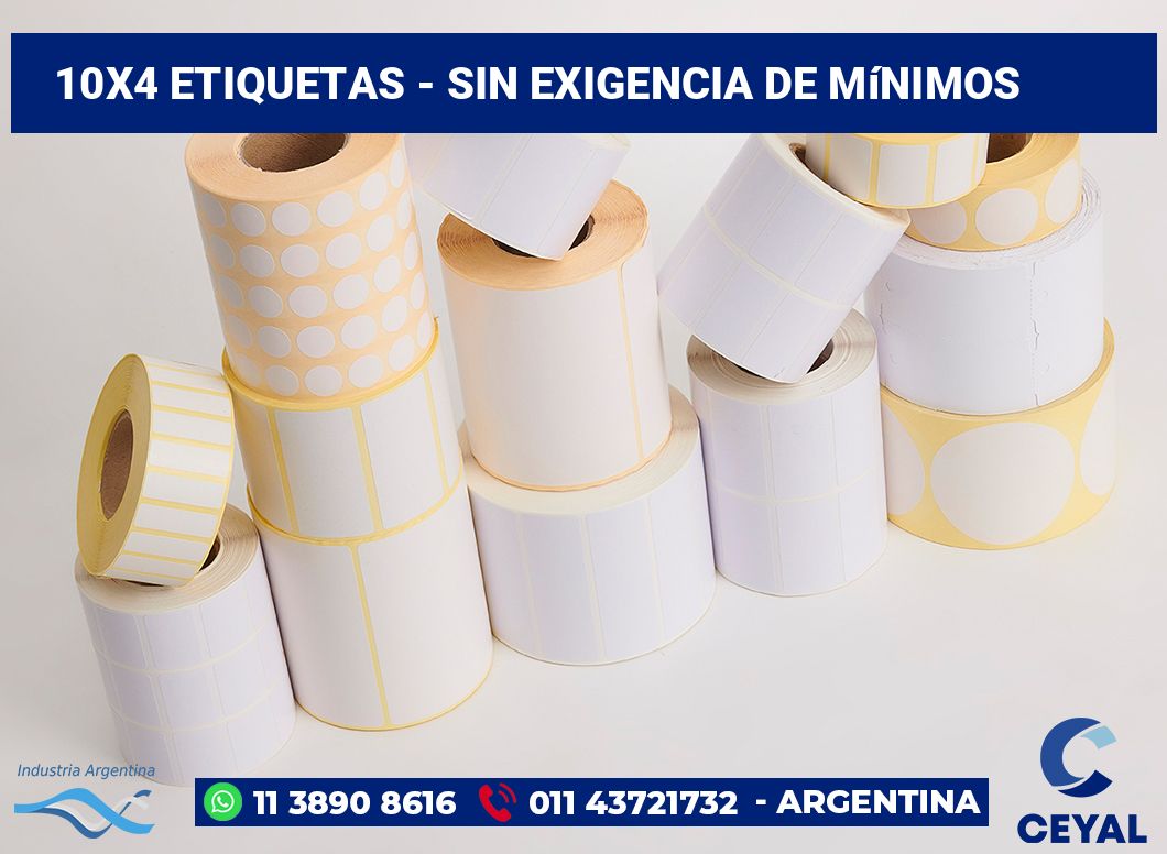 10×4 Etiquetas