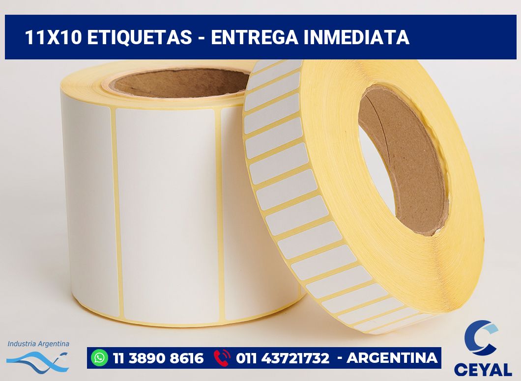 11x10 Etiquetas