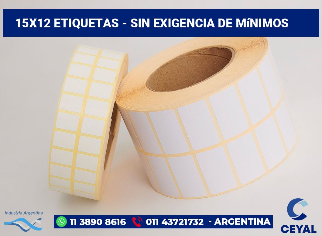 15×12 Etiquetas