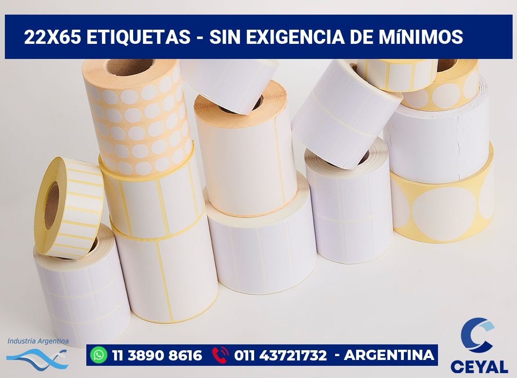 22x65 Etiquetas