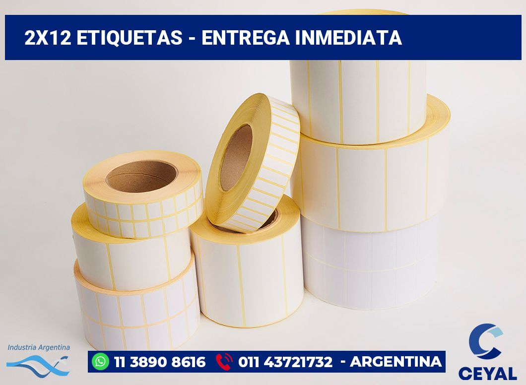 2×12 Etiquetas