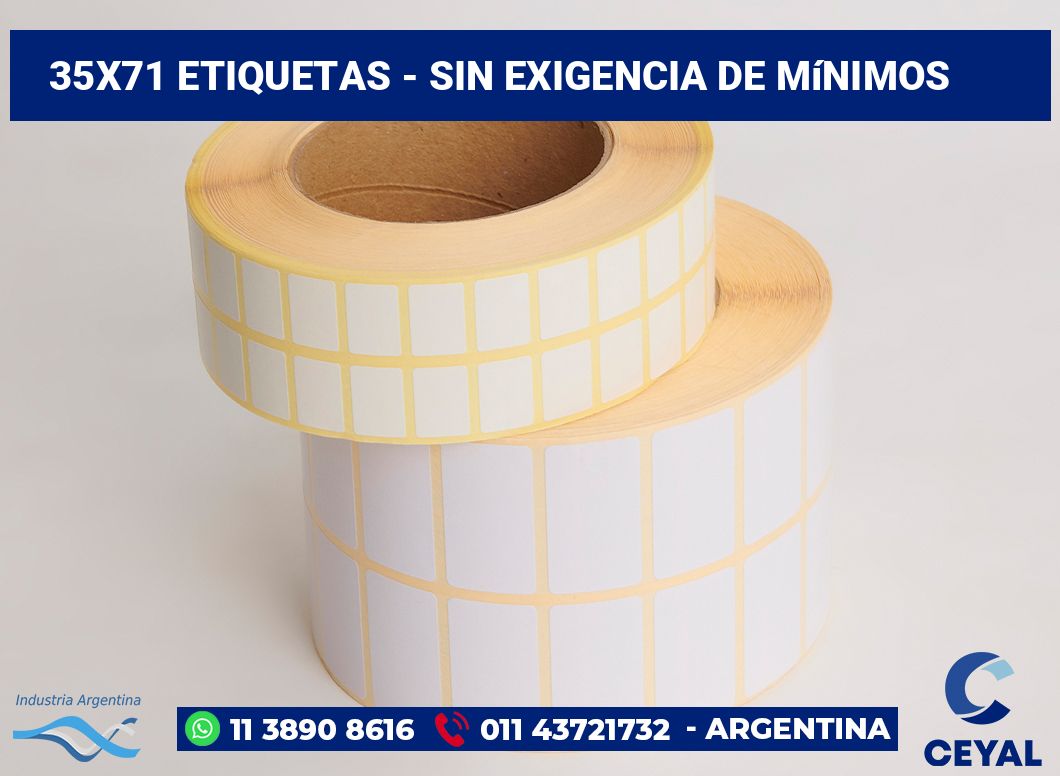 35x71 Etiquetas