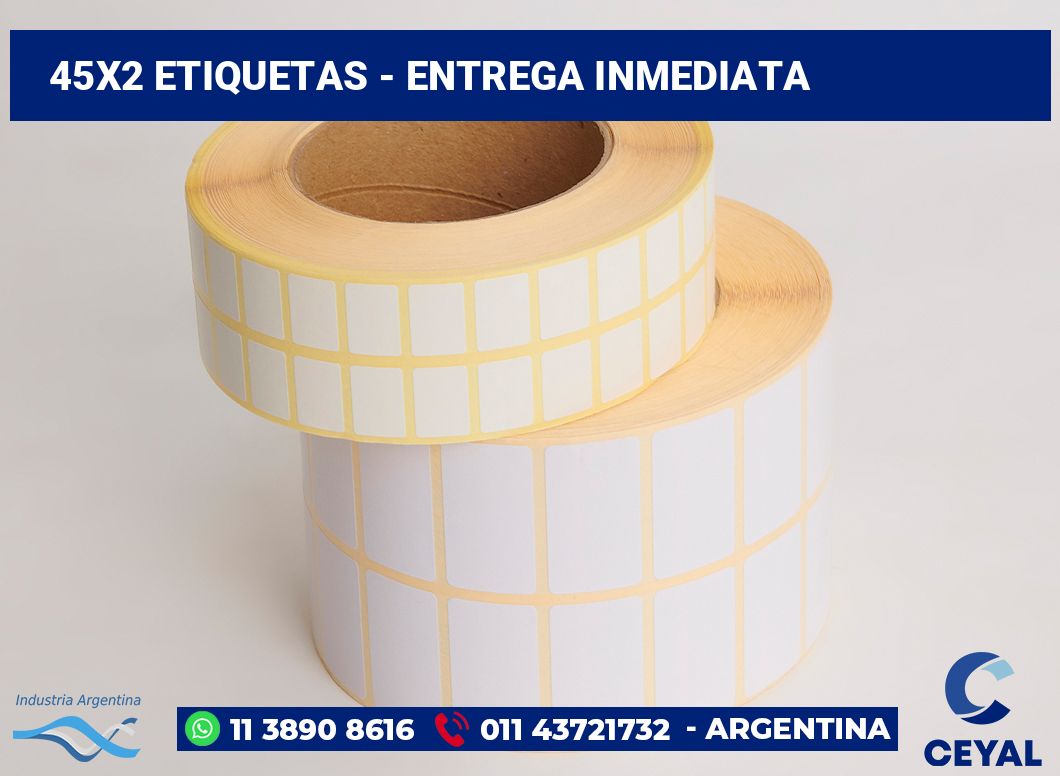 45x2 Etiquetas