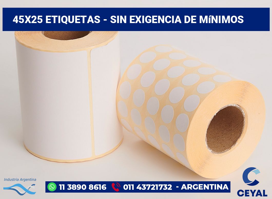 45×25 Etiquetas